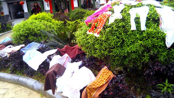 Выставка-продажа белья в деревне